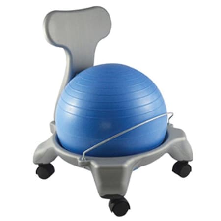 Cando International CanDo CanDo-30-1795 Plastic Mobile Ball Chair with Back & 14 in. Ball CanDo-30-1795